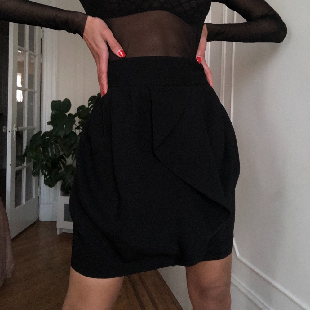 Flounce Front Skirt
